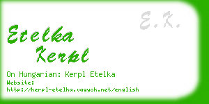 etelka kerpl business card